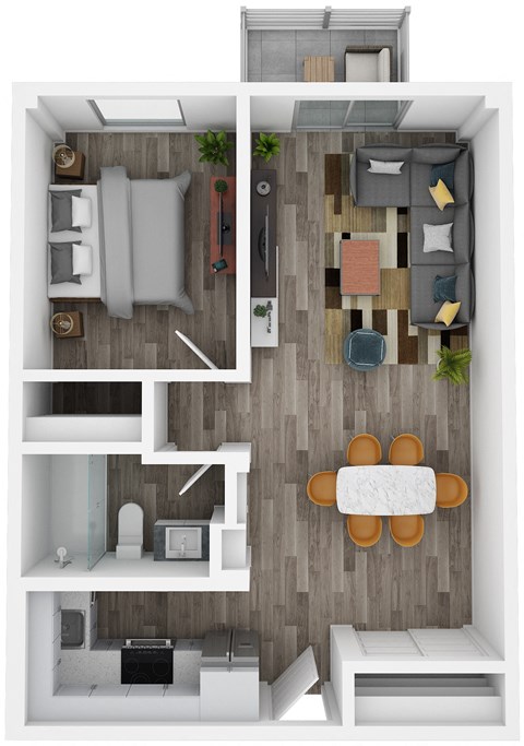 Flats on Jefferson Floor Plan C